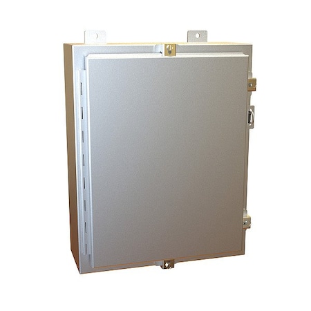 Hammond Clamps Electrical Enclosure, 20 in H, 6 in D, 16 in W, 12, 13, 4, 4X, Aluminum 1418N4ALC6