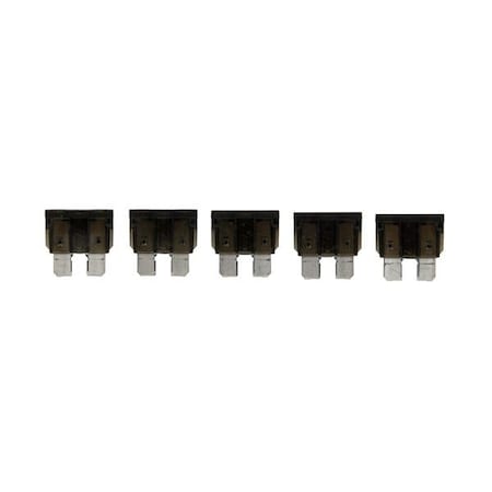Eaton Bussmann series ATC blade fuse, 32 Vdc, 1A, 1 kAIC, Non Indicating, Blade fuse, Black, 5PK ATC-1
