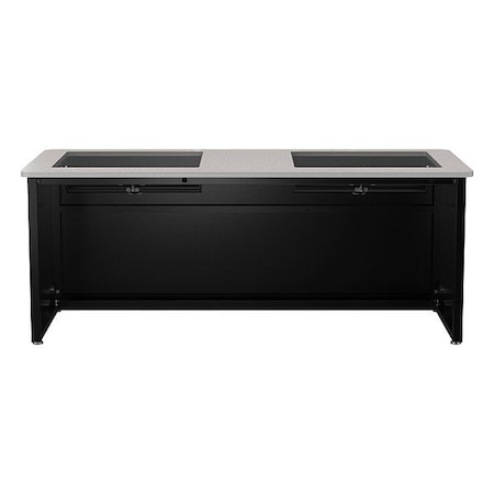 Versadesk Computer Desk, 30 in D X 31 in H, 72 in W X DV7230-BG