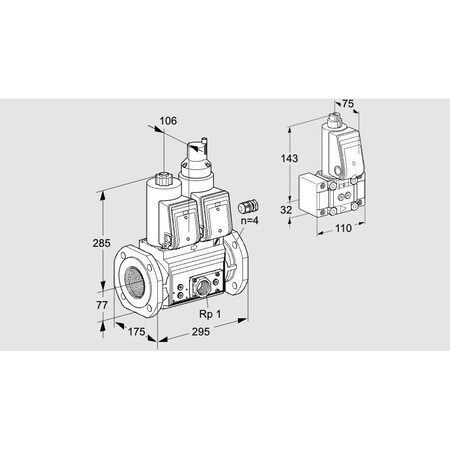 Honeywell Kromschroder VCS665F05NLWR3E/PPEP/PPB- KS88202943