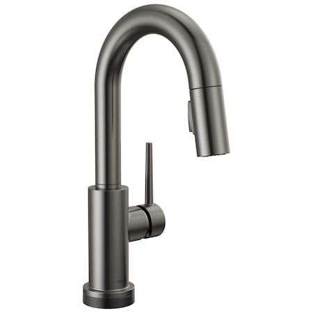 Delta Trinsic Touch2O Bar / Prep Faucet With Touchless Technology In Black Stainless 9959TL-KS-DST