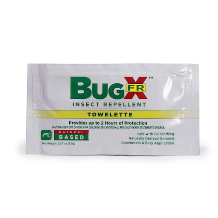Aero Healthcare BugX DEET FREE Insect Repellent Wipes, 100PK 12842