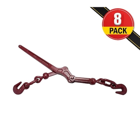 Mytee Products Lever Style Snap Binders 5/16in - 3/8in G70 Chain Binder 5400 Lbs, 8PK CBLS516x8