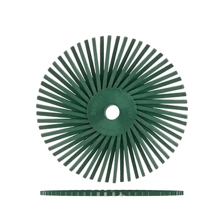 Dedeco SUNBURST 4" TA DISCS DARK GREEN 50 GRIT, 12PK 2456