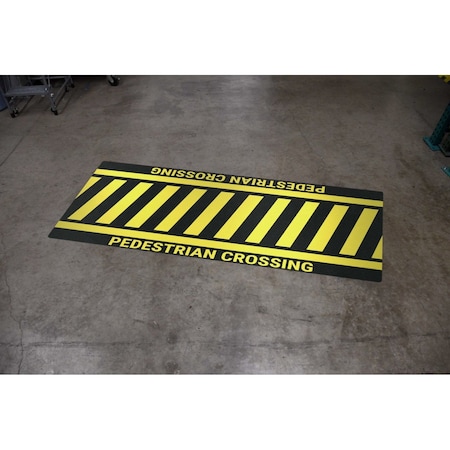 Creative Safety Supply Crosswalk Floor Sign, 240 in Height, 48 in Width FS40094-48X240