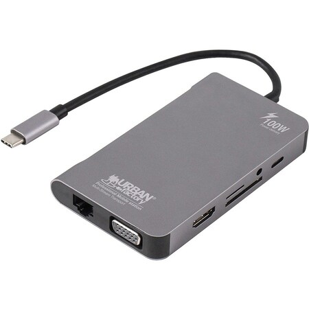 Urban Factory HUBEE PLUS MOBILE STATION USB-C PASS THRU 100W MULTI-STREAM TCM16UF