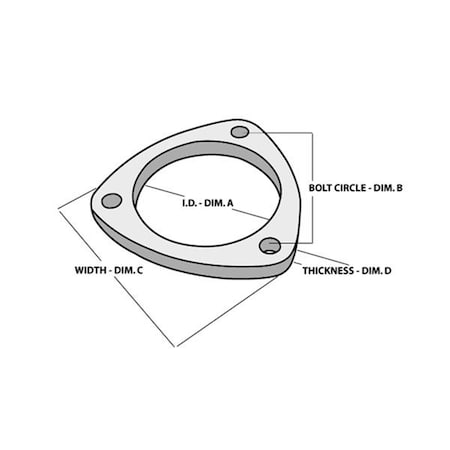 Vibrant 1483S Exhaust Pipe Flange 3 In. V32-1483S