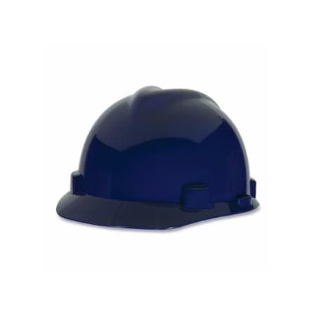 Msa Safety V-Gard 500 Protective Caps and Hat, 6 Point Ratchet, Blue 454-10034028