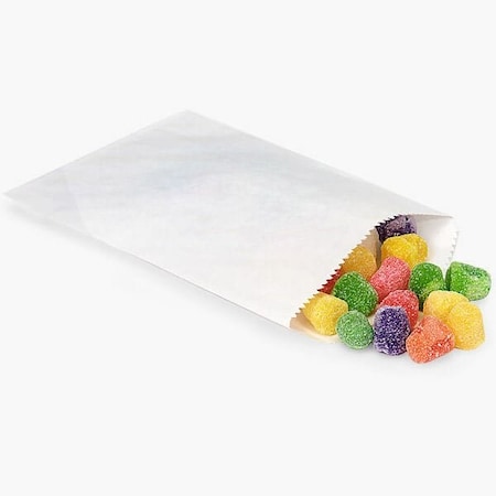 Nashville Wraps White Paper Candy Bags, 1/4 lb - 4.75x6.75, 1000PK 311