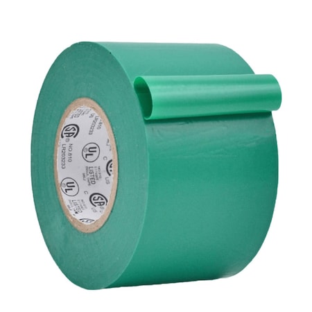 Wod Tape ETC766MS General Purpose Electrical Tape Green UL/CSA listed core: 2 in. X 66 ft, 48PK WOD ETC766MS-02000-48-66-GRE