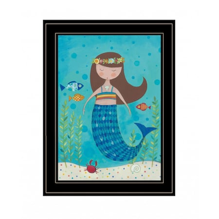 Under the Sea 4 Black Framed Print Wall Art