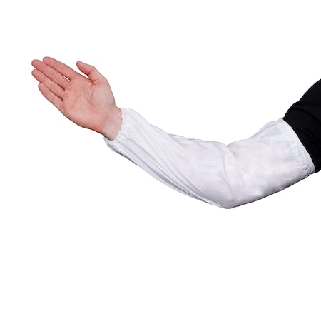 Vguard Sleeves, 18 in Length, 5.0 mil Thick, White, 72 PK B66O10
