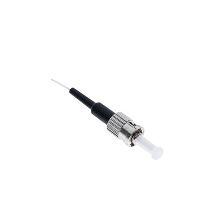 Cable Wholesale ST/UPC Epoxy Connector, Simplex, 0.9mm, Multimode OM3, Black Boot, 20 pieces 34ST-30210-20