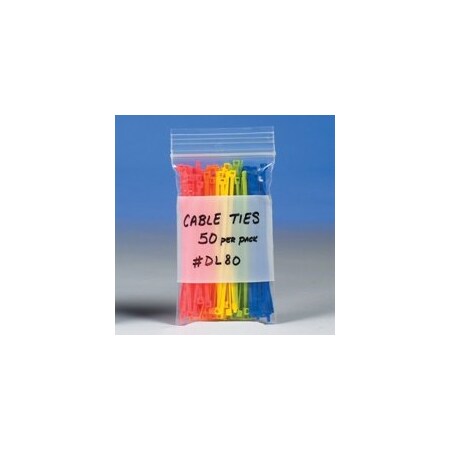 Bubblefast 500-12 x 15'' - 4 Mil White Block Reclosable Poly Bags, 500PK BFPB4017