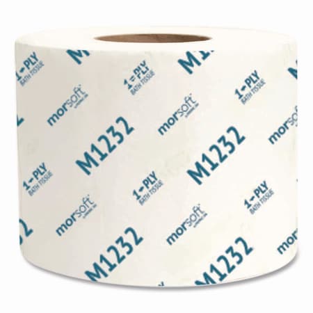 Morcon Morsoft Controlled Bath Tissue, Septic Safe, 1-Ply, White, 1,200 Sheets/Roll, 48PK M1232