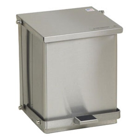 Detecto Stainless Steel Step-On Waste Can Receptacles - 16 Quart Capactiy Detecto-C-16