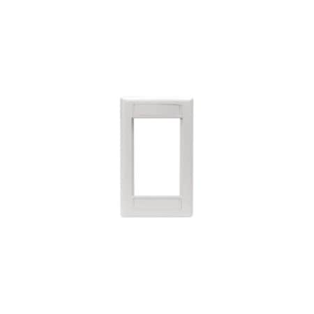 Hubbell Premise Wiring Hubbell iSTATION IMF1W Single Gang Modular Faceplate - 1-gang - White IMF1W