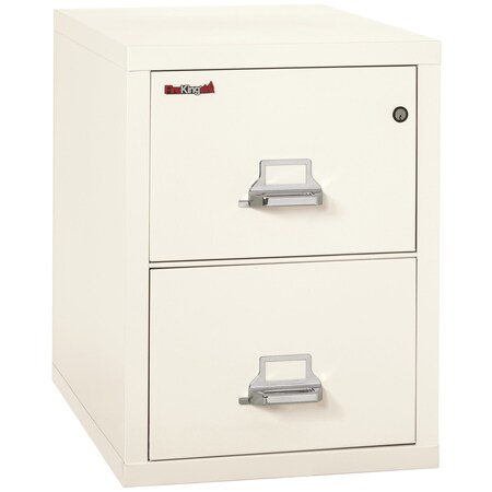Fireking 2 Drawer, 1 Hr Fire & Impact Rated, Vertical, 31" depth Legal Ivory White 2-2131-CIW