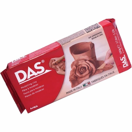 Prang 452949 Das Air Dry Clay 17.6 Ounces-Terra Cotta 387100
