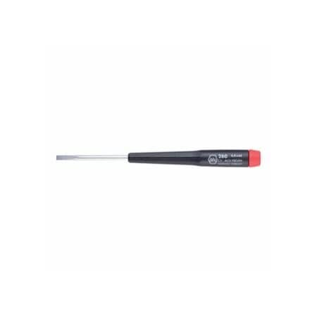 Wiha Precision Slotted Screwdriver, 3/32 in Tip, 5.7 in OAL 817-26025