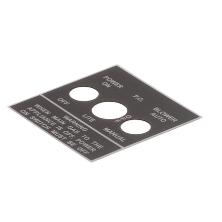 Jade Label/Overlay, Control Switch, JBR 3000012008