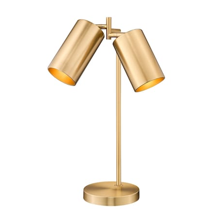 Z-Lite Lumina Modern Gold 2 Light Table Lamp 7520TL-MGLD