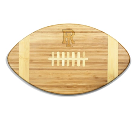 Picnic Time Family Of Brands NCAA Rhode Island Rams Touchdown! Football Cheese Board - Novelty Charcuterie Board 896-00-505-933-0