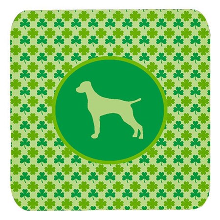Carolines Treasures Vizsla Lucky Shamrock Foam Coasters- Set Of 4 SDK1062-C-FC