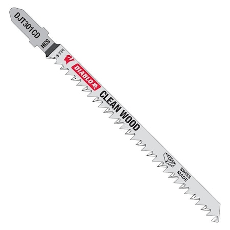 Diablo Jig Saw Blade, 4-5/8 in L, 8 TPI DJT301CD5