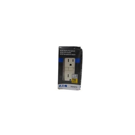 Eaton Outlets GFCI Duplex Receptacle 15A 125V Light Almond EA Tamper Resistant TRAFGF15LA-BX-LW