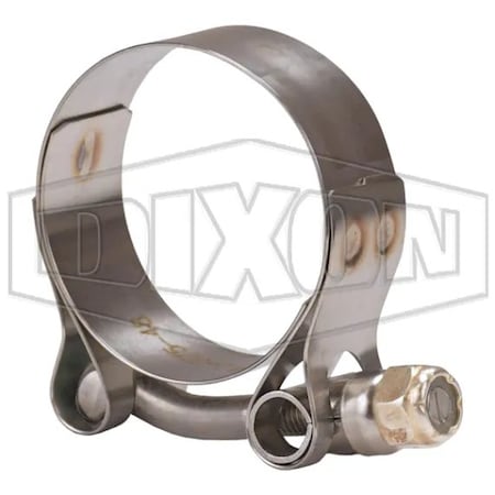 Dixon T-Bolt Clamp, 1.81 to 2.06 in Nominal, 0.025 in Thick, 300 Stainless Steel STBC200