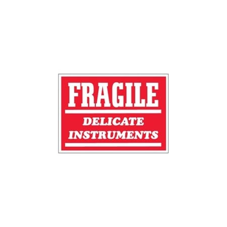 Bubblefast 3 x 5'' - ''Fragile - Delicate Instruments'' Labels BFSCL504R