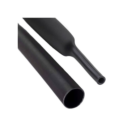 Kable Kontrol 4:1 Polyolefin Heat Shrink Tubing - 3/4in ID - Single Wall - 4FT Stick - Black HS406