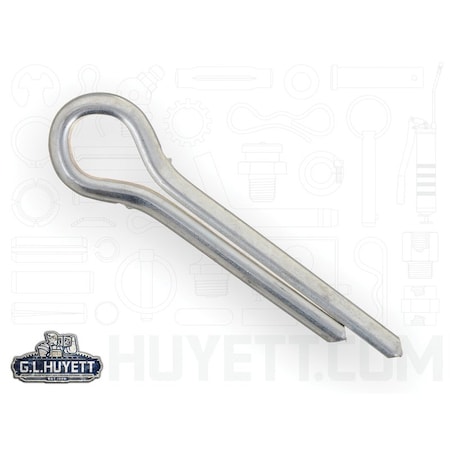Huyett Cotter Pin, Zinc Plated Carbon Steel, 0.438 in Dia x 2.000 in Effective Length CP-437-2000