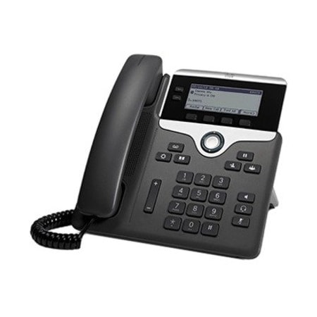 Cisco 7821 IP Phone - Corded - Wall Mountable - Charcoal CP-7821-K9=