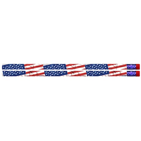 Musgrave Pencil Co Flags & Fireworks Pencil, 144PK MUS1615D