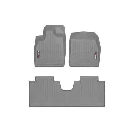 Weathertech Grey, Front and Rear Floorliners 461664-1-2