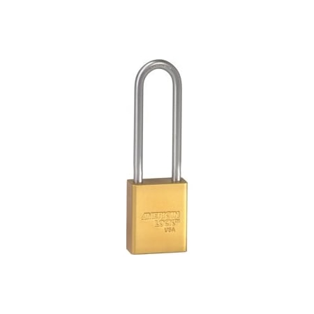 Master Lock Co Safety Padlock 3in Shackle Yellow Keyed Alike A1107KD YLW