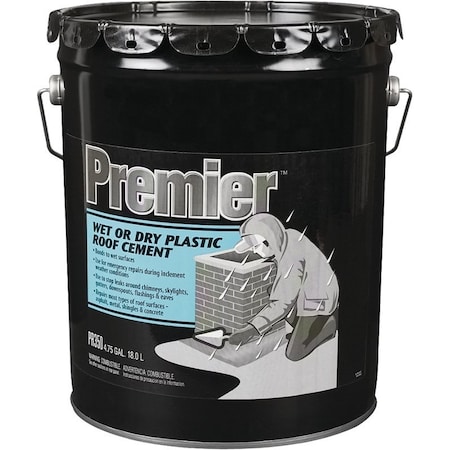 Geneva Industrial Group Roof Cement 5-Gal Prem Wet/Dry PR350070