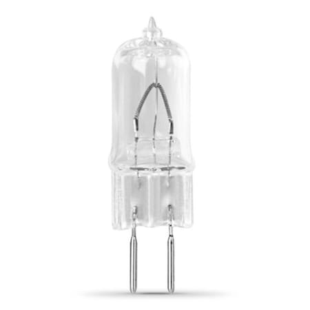 Feit Electric Halogen Bulb, 100 W, Candelabra GY6.35 Lamp Base, JCD T4 Lamp, 3000 K Color Temp BPQ100T4/JCD/RP