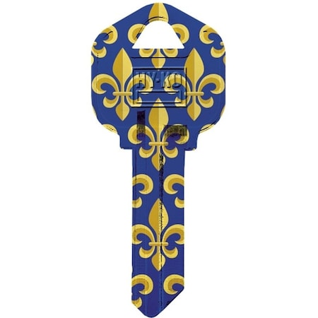 Hy-Ko Key Blank, Brass, Nickel-Plated, For: Kwikset KW1 Keyways 16005KW1-36