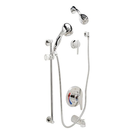 Zurn Wall Mounted, Shower Unit, Chrome Z7302-SS-MT-DV-HW