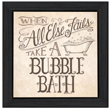 Homeroots When All Else Fails 4 Black Framed Print Bathroom Wall Art 406480