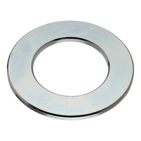 Zoro Select Flat Washer, For Screw Size 1 1/8 in , Steel Zinc-Plated Finish, 2 PK WASB81NZ