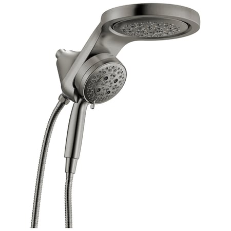 Delta Universal Showering Components 6-Setting Hydrorain With Proclean In Lumicoat Black Stainless 56000-KS-PR25