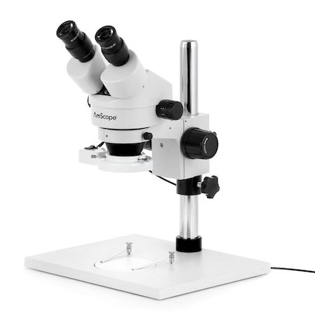 Amscope SM-1 Zoom Binocular Stereo Microscope 7X-45X w/8W Fluorescent Ring Light and 10MP USB 2.0 C-mount C SM-1B-FRL-10M
