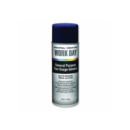 Krylon Industrial Industrial Work Day, Enamel Paint, 10 oz, Aerosol Can, Blue, 12PK 425-A04403007