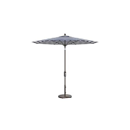 Treasure Garden 9 ft Patio Umbella, aluminum, fiberglass ribs, outdoor, Kinzie Royal Stripe UM840-00 6733 Kinzie Royal Stripe