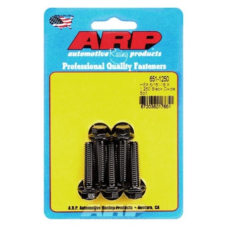 Arp 651-1250 0.31-18 x 1.25 in. 6 Point Bolt Kit - Set of 5, 5PK ARP651-1250