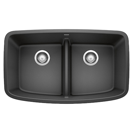 Blanco Valea Equal Double Low Divide, Anthracite 442200